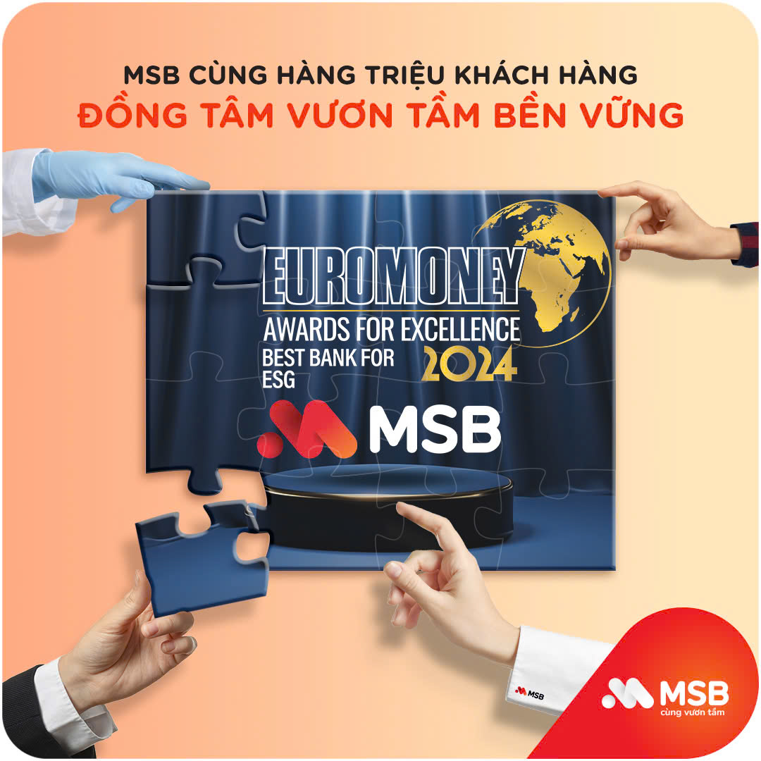 MSB nhận cú đúp giải thưởng quốc tế về xếp hạng doanh thu và phát triển bền vững - Ảnh 2.