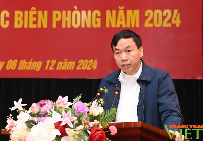 Chủ tịch UBND tỉnh Lai Châu Lê Văn Lương dự tổng kết công tác Biên phòng năm 2024 - Ảnh 1.