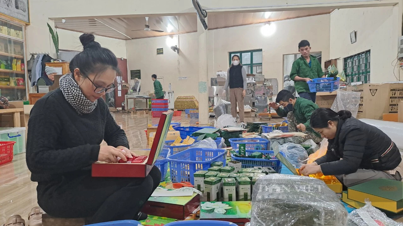 Thái Nguyên: Quần áo, giầy dép, bánh kẹo vắng người mua, loại quà đặc sản này lại bán vèo vèo- Ảnh 2.