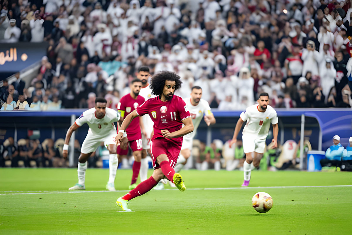 Qatar bảo vô địch Asian Cup 2024 nhờ 3 quả phạt đền- Ảnh 1.