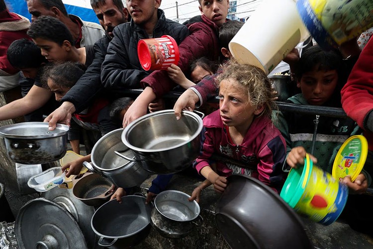 Hình ảnh nạn đói đạt đến mức khủng hoảng ở dải Gaza- Ảnh 2.