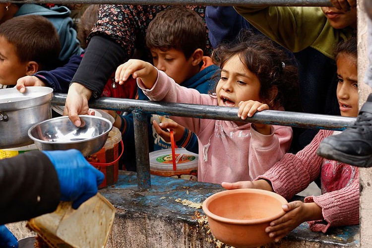 Hình ảnh nạn đói đạt đến mức khủng hoảng ở dải Gaza- Ảnh 3.