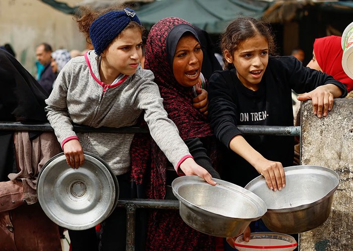 Hình ảnh nạn đói đạt đến mức khủng hoảng ở dải Gaza- Ảnh 8.
