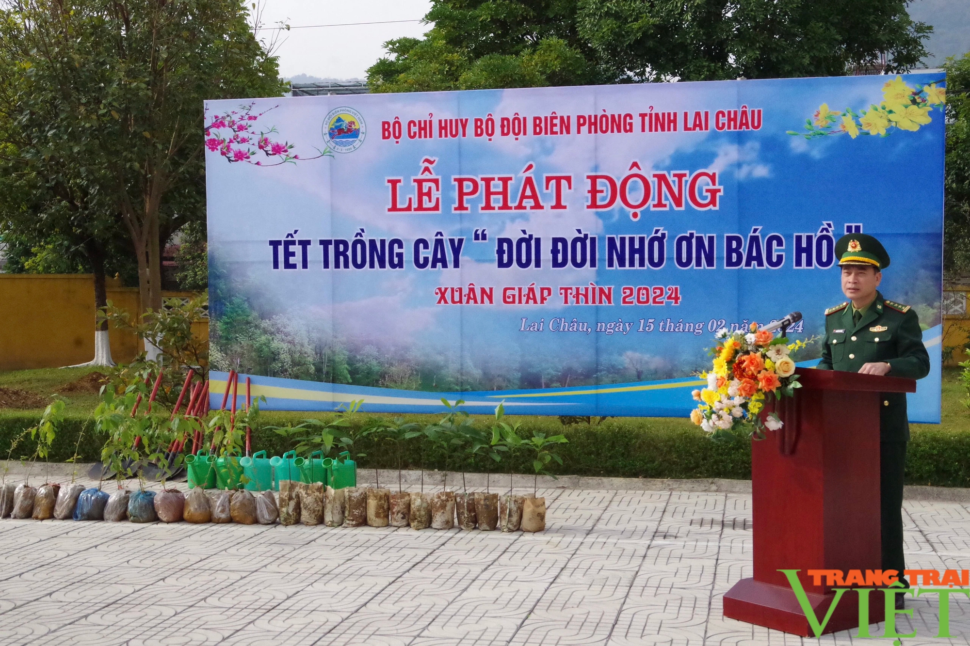 BĐBP tỉnh Lai Châu với phong trào Tết trồng cây "Đời đời nhớ ơn Bác Hồ"- Ảnh 1.