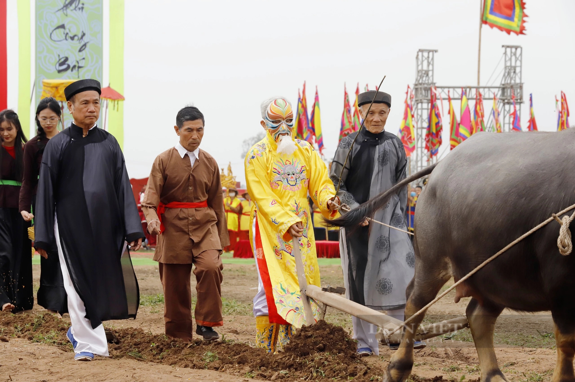 Tiết lộ độc đáo của 2 lão nông 15 năm dắt trâu cho "vua" đi cày tại Lễ hội Tịch điền Đọi Sơn, Hà Nam- Ảnh 1.