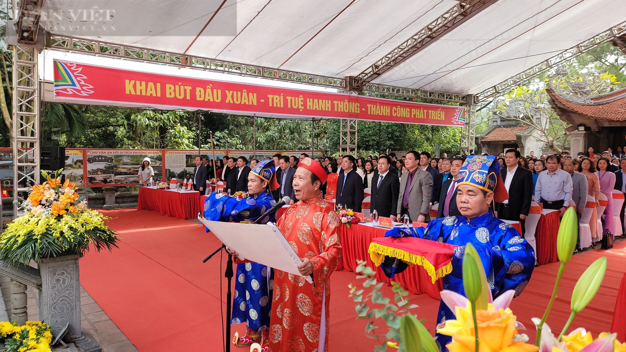 Quỹ Khuyến học TP. Chí Linh đón nhận hơn 1,5 tỷ đồng tại lễ khai bút đầu xuân Giáp Thìn 2024- Ảnh 1.