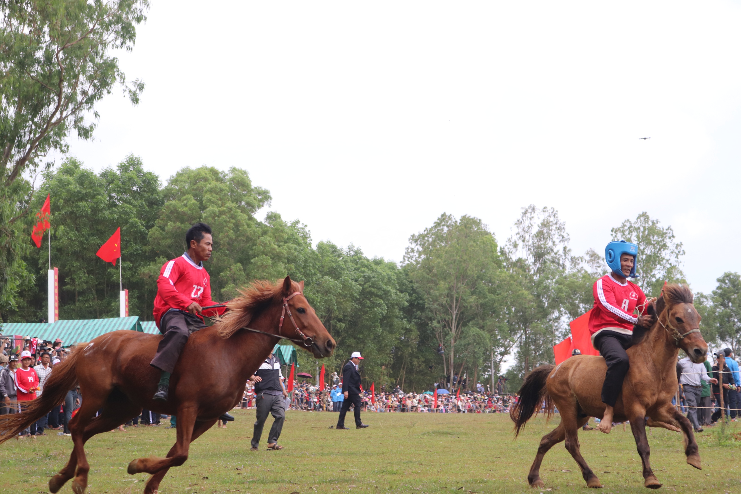 Người dân chen chúc, leo lên cây để xem lễ hội đua ngựa tại Phú Yên- Ảnh 8.