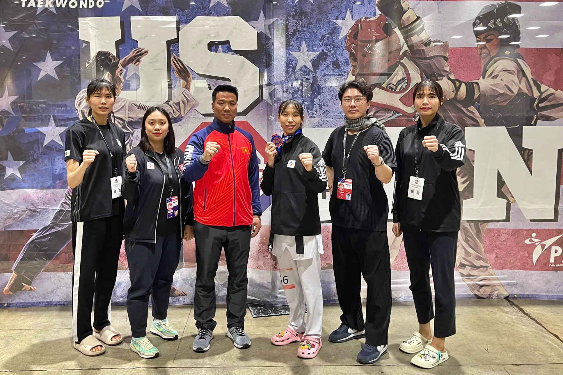 Nữ võ sĩ taekwondo Trương Thị Kim Tuyền giành HCB trên đất Mỹ- Ảnh 3.