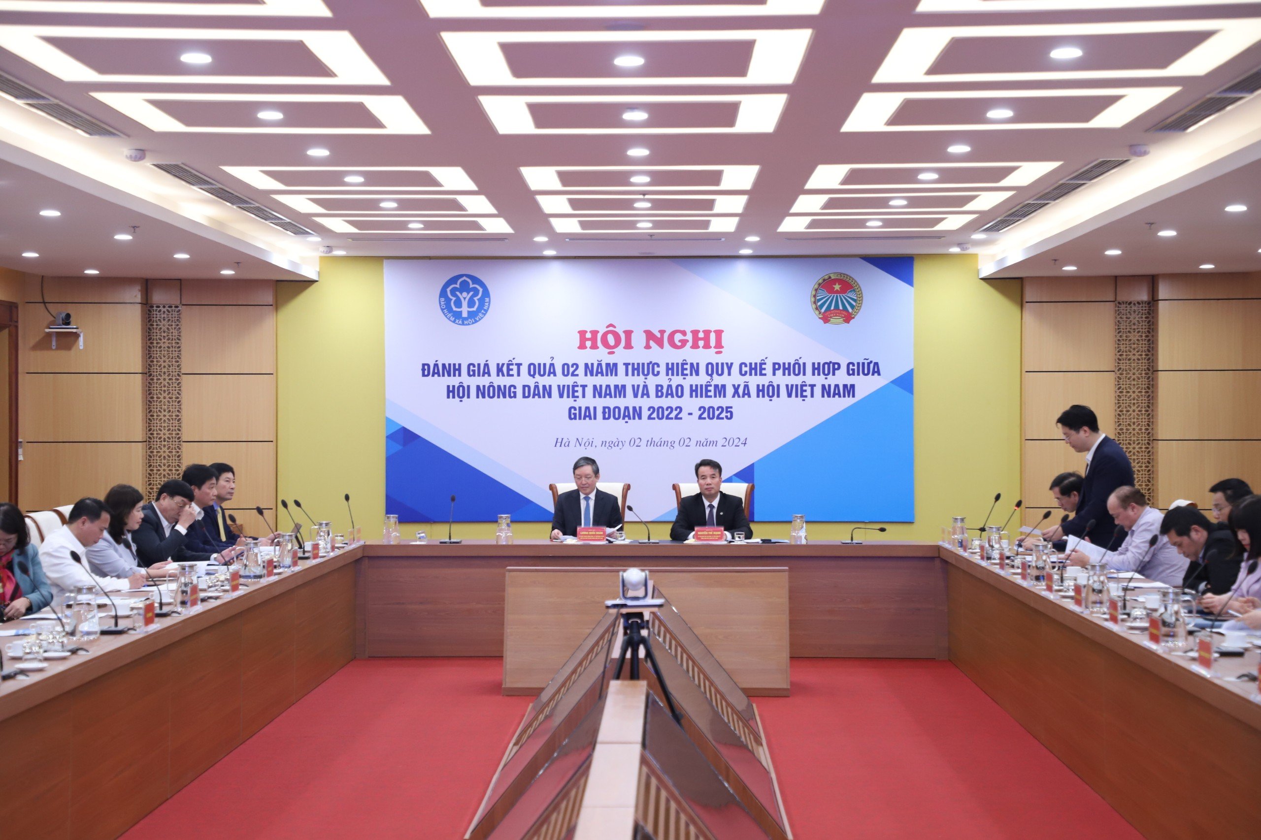 Hội Nông dân Việt Nam, BHXH Việt Nam tổ chức đánh giá kết quả 2 năm thực hiện quy chế phối hợp- Ảnh 1.