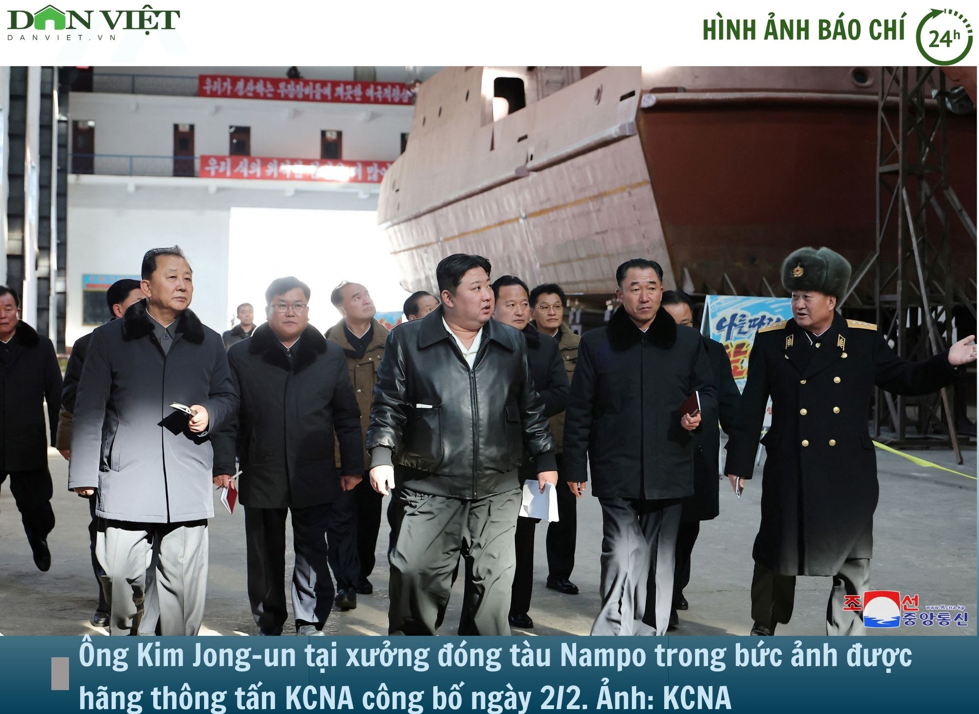 Hình ảnh báo chí 24h: Ông Kim Jong-un kiểm tra xưởng đóng tàu chiến, "chuẩn bị cho xung đột"- Ảnh 1.