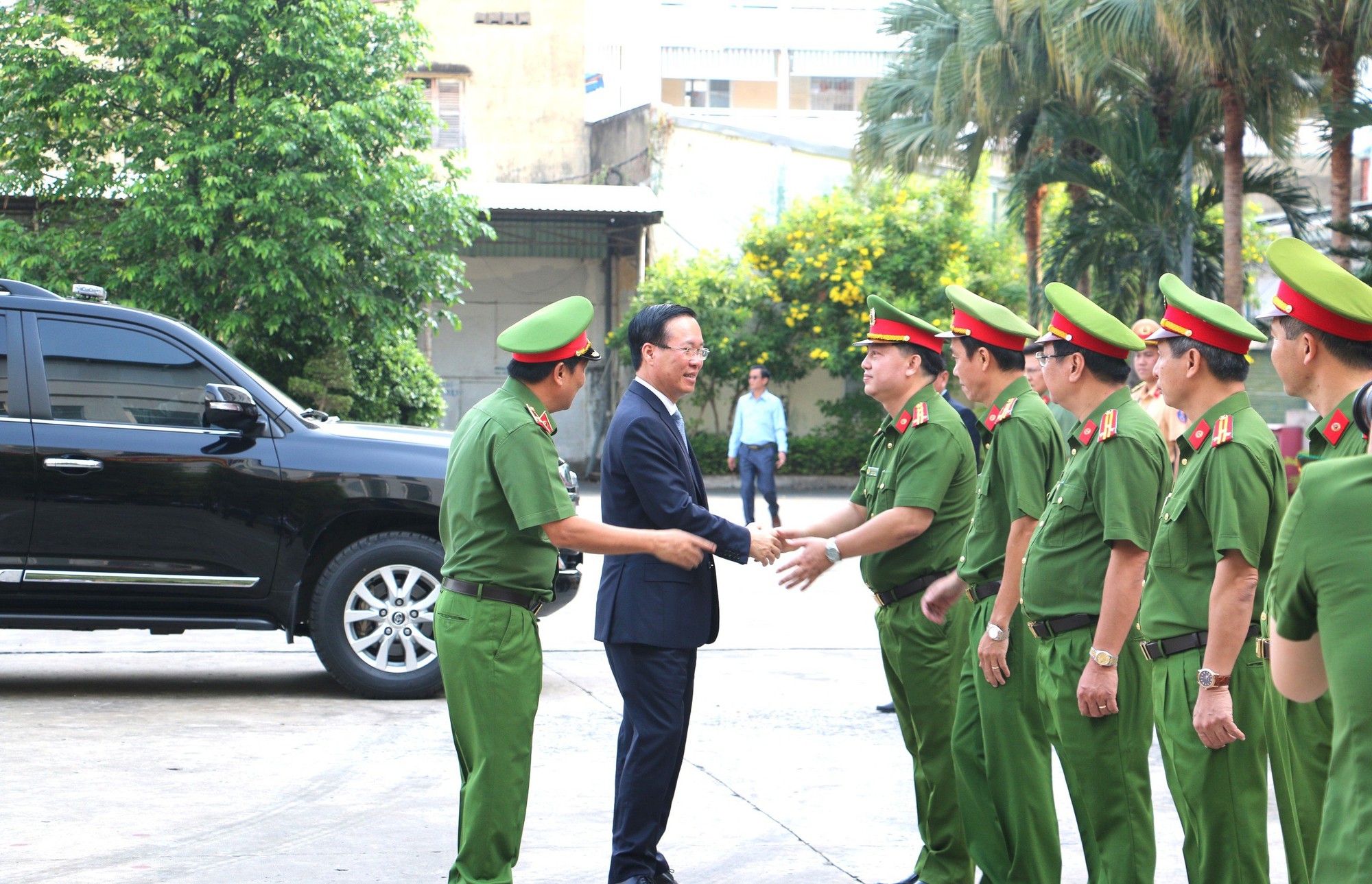 Chủ tịch nước Võ Văn Thưởng thăm, chúc Tết Phòng Cảnh sát PCCC và CNCH – Công an TP.HCM- Ảnh 1.