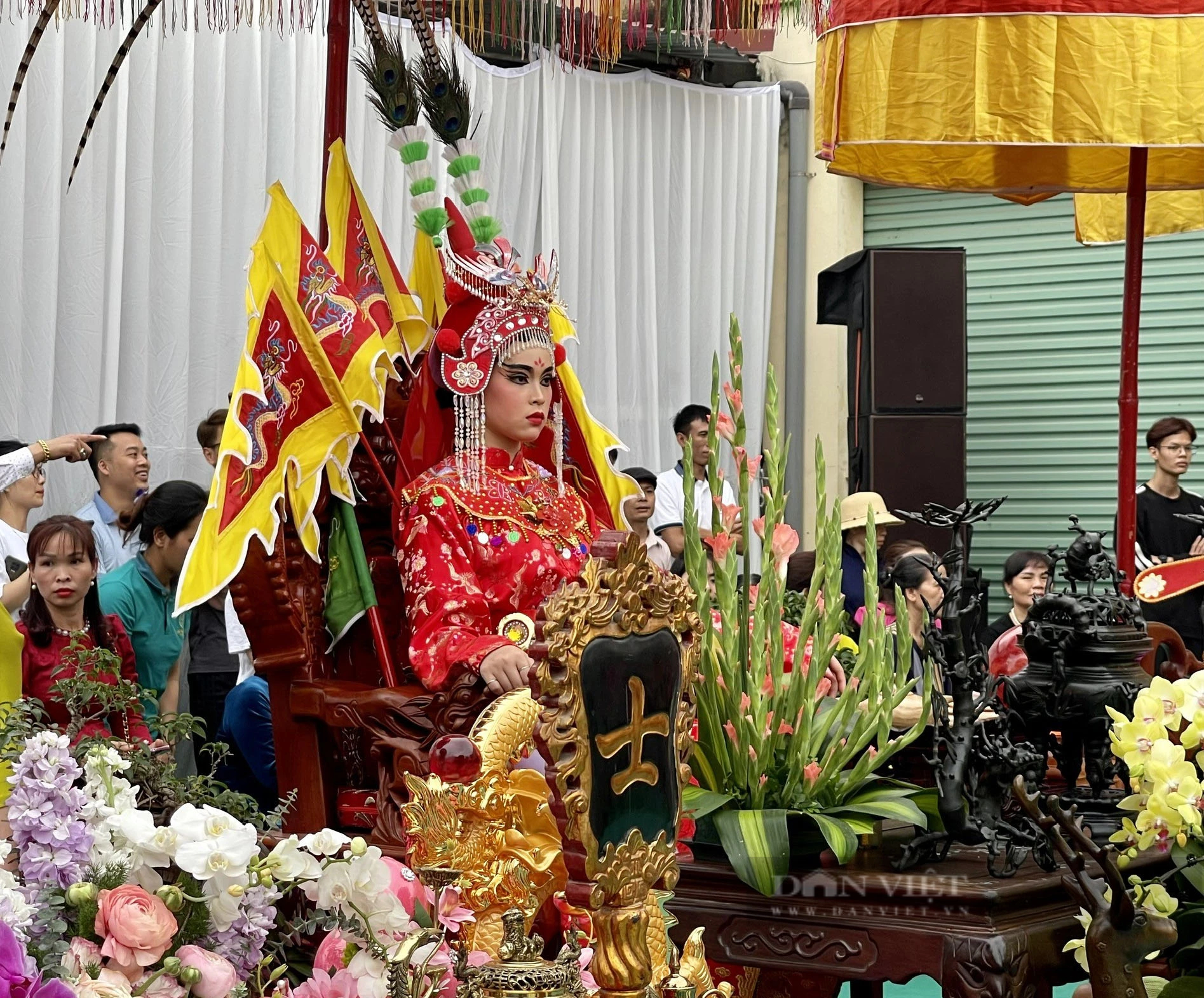 Độc đáo hình ảnh tướng bà trong môn cờ người tại lễ hội làng Giang Xá (Hoài Đức, Hà Nội)- Ảnh 4.