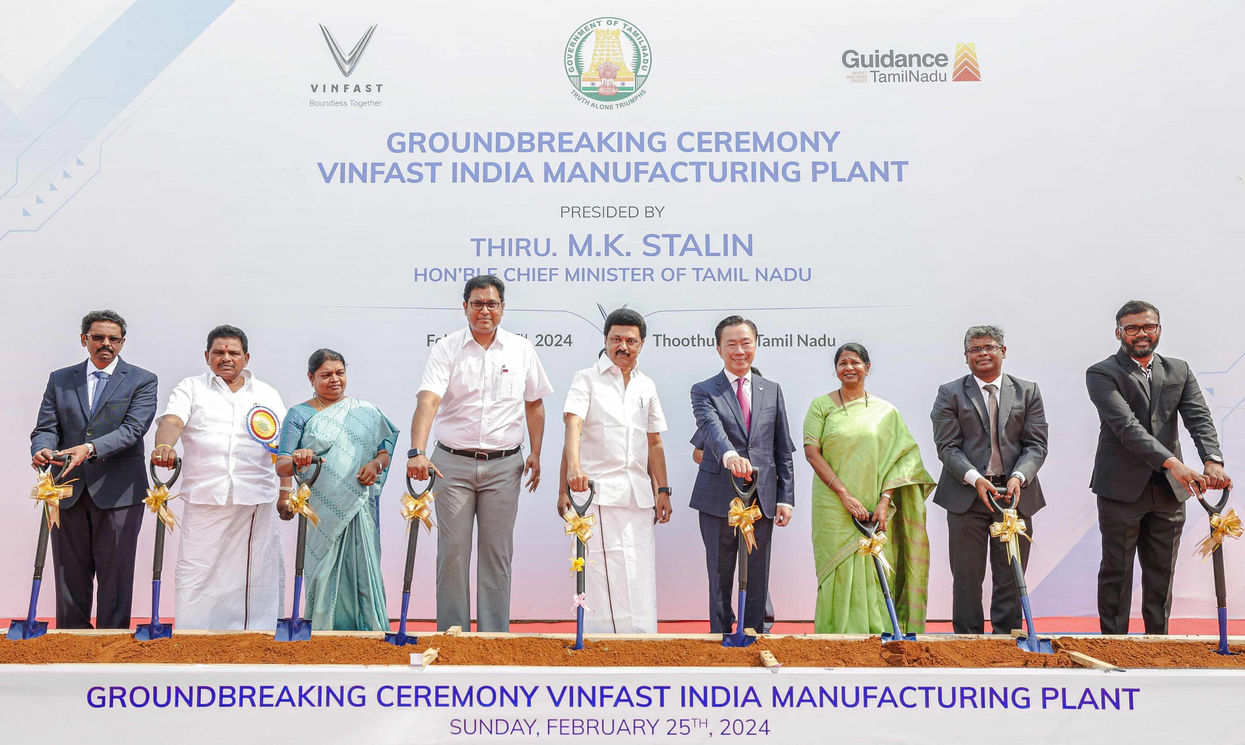 VinFast chính thức động thổ nhà máy xe điện tại Ấn Độ- Ảnh 1.