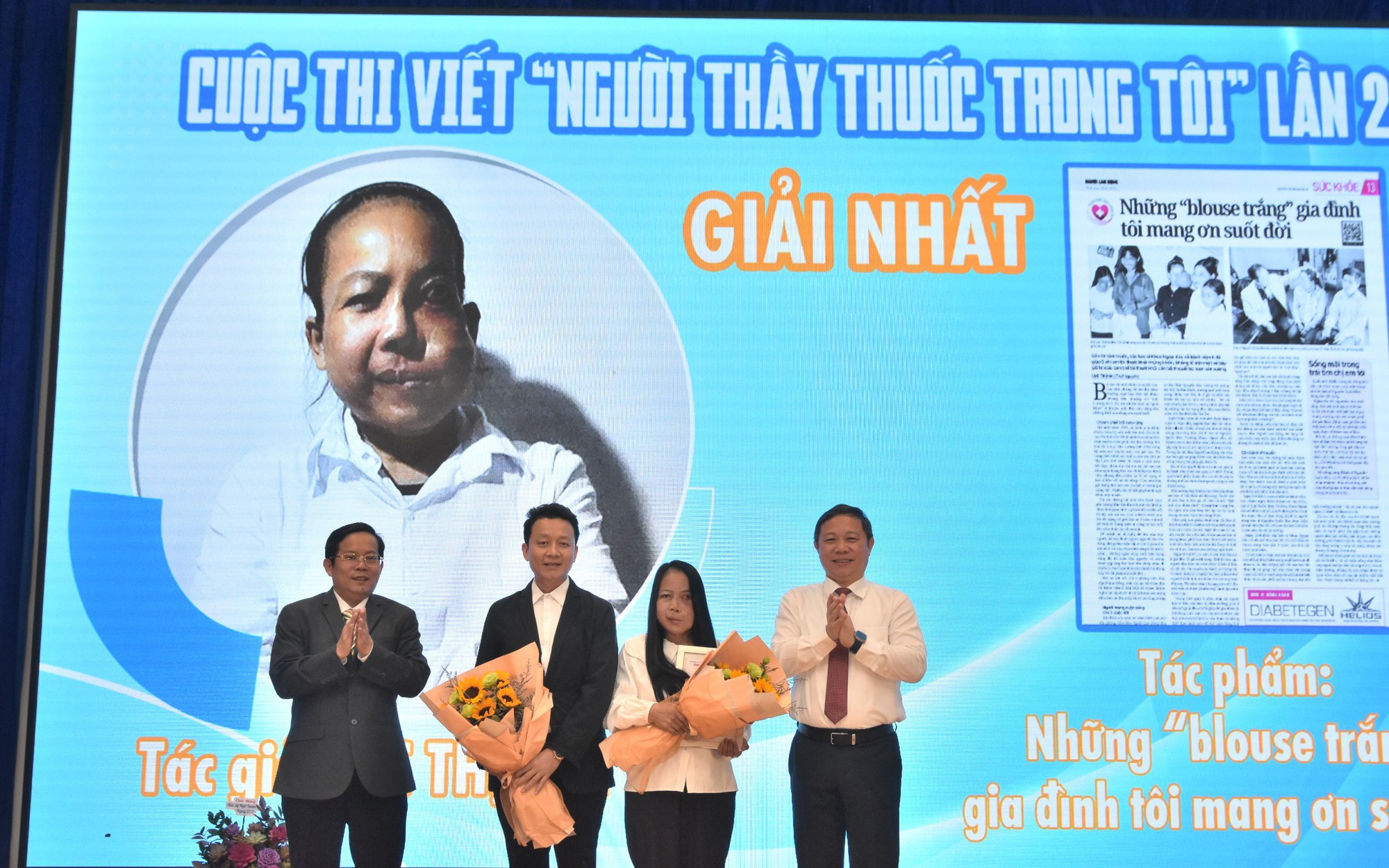 Phóng viên Báo Dân Việt đoạt giải cuộc thi viết 
