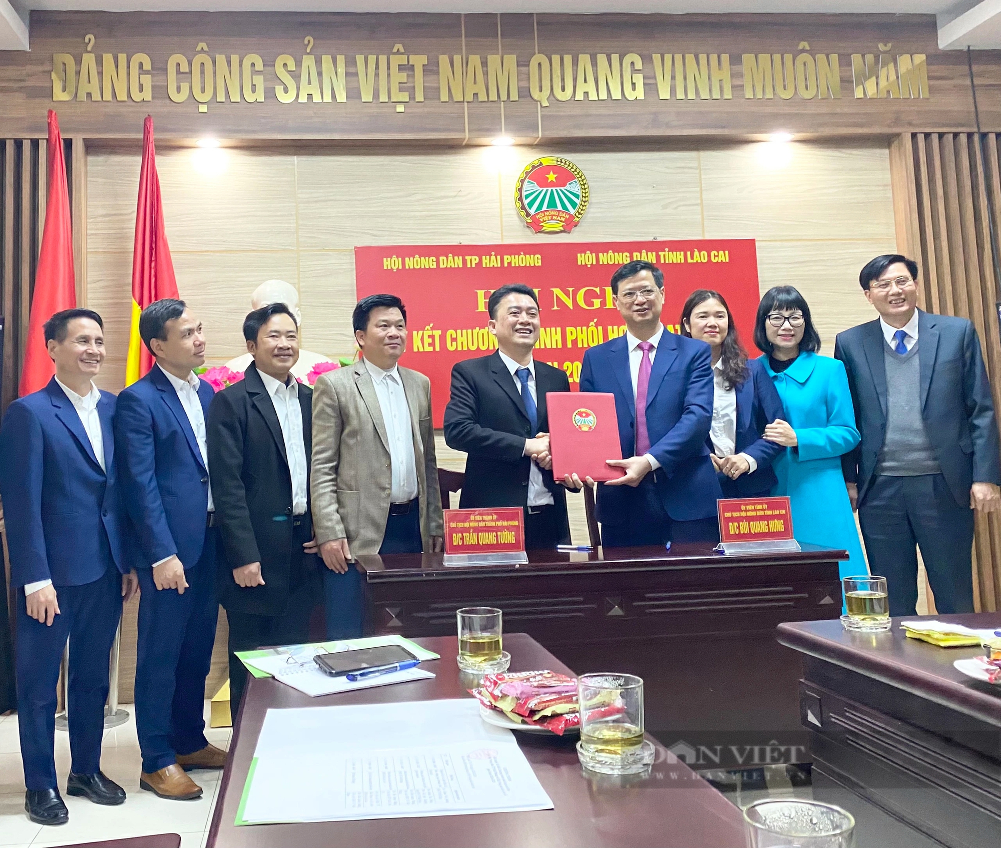 Hội Nông dân Lào Cai ký kết hợp tác với Hội Nông dân TP.Hải Phòng- Ảnh 2.