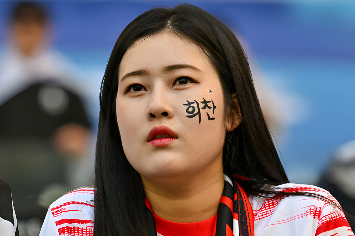 Mê mẩn với nhan sắc dàn CĐV Hàn Quốc tại Asian Cup 2024- Ảnh 8.