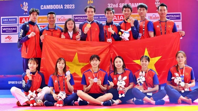 Nữ võ sĩ taekwondo Trương Thị Kim Tuyền: "Tôi sẽ đánh hết khả năng để không hối hận"- Ảnh 1.