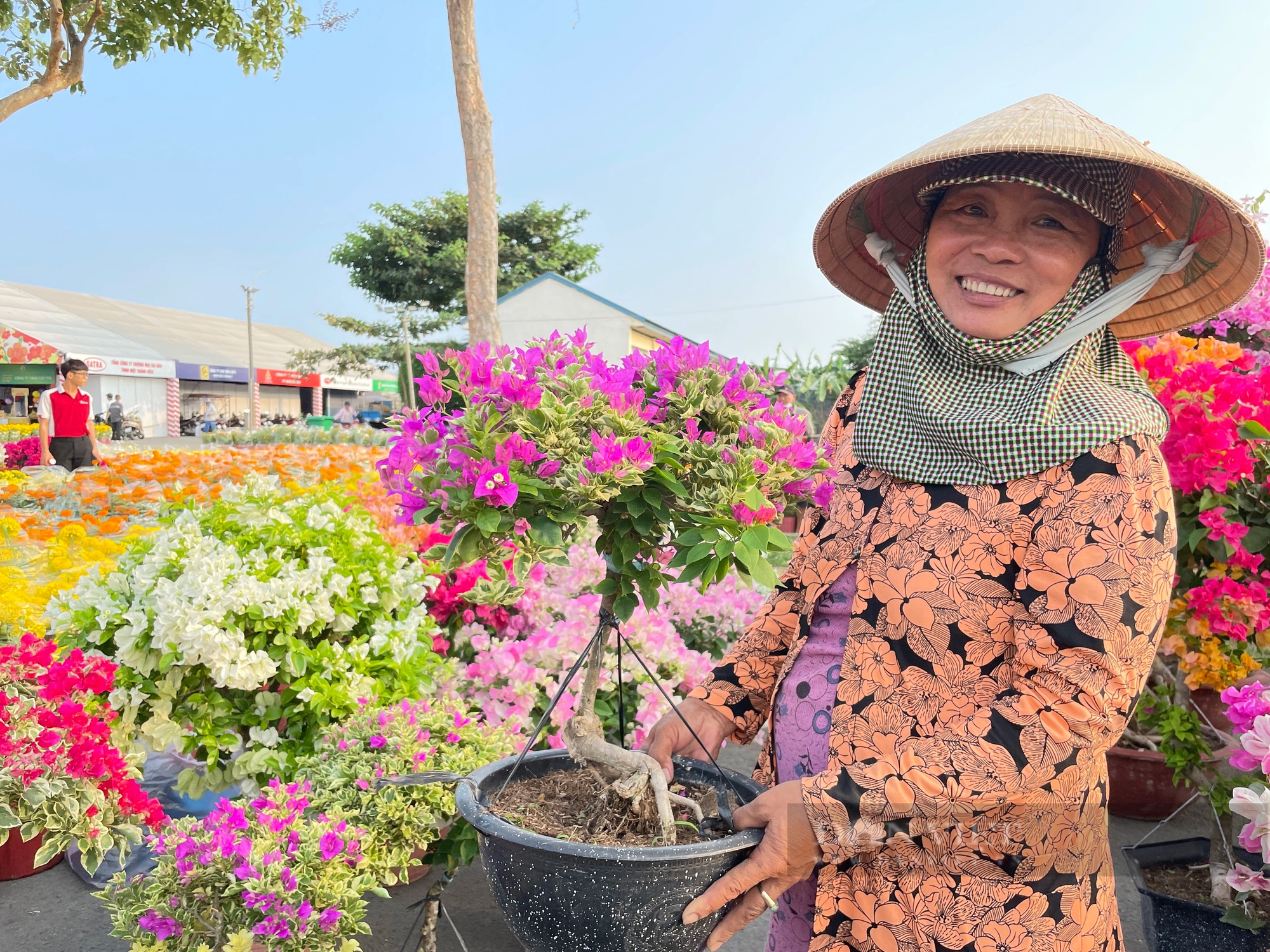 Một chợ hoa xuân siêu dễ thương ở Sài Gòn, người bán vừa nói giá là khách chở cả xe về chơi Tết- Ảnh 3.