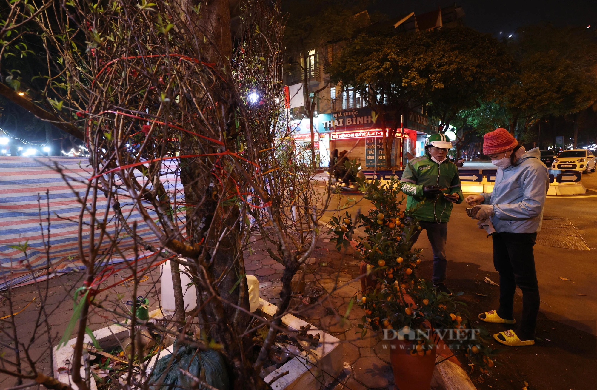 Đêm Hà Nội lạnh 12 độ C, đường phố vắng vẻ, người bán đào quất giảm giá một nửa- Ảnh 9.