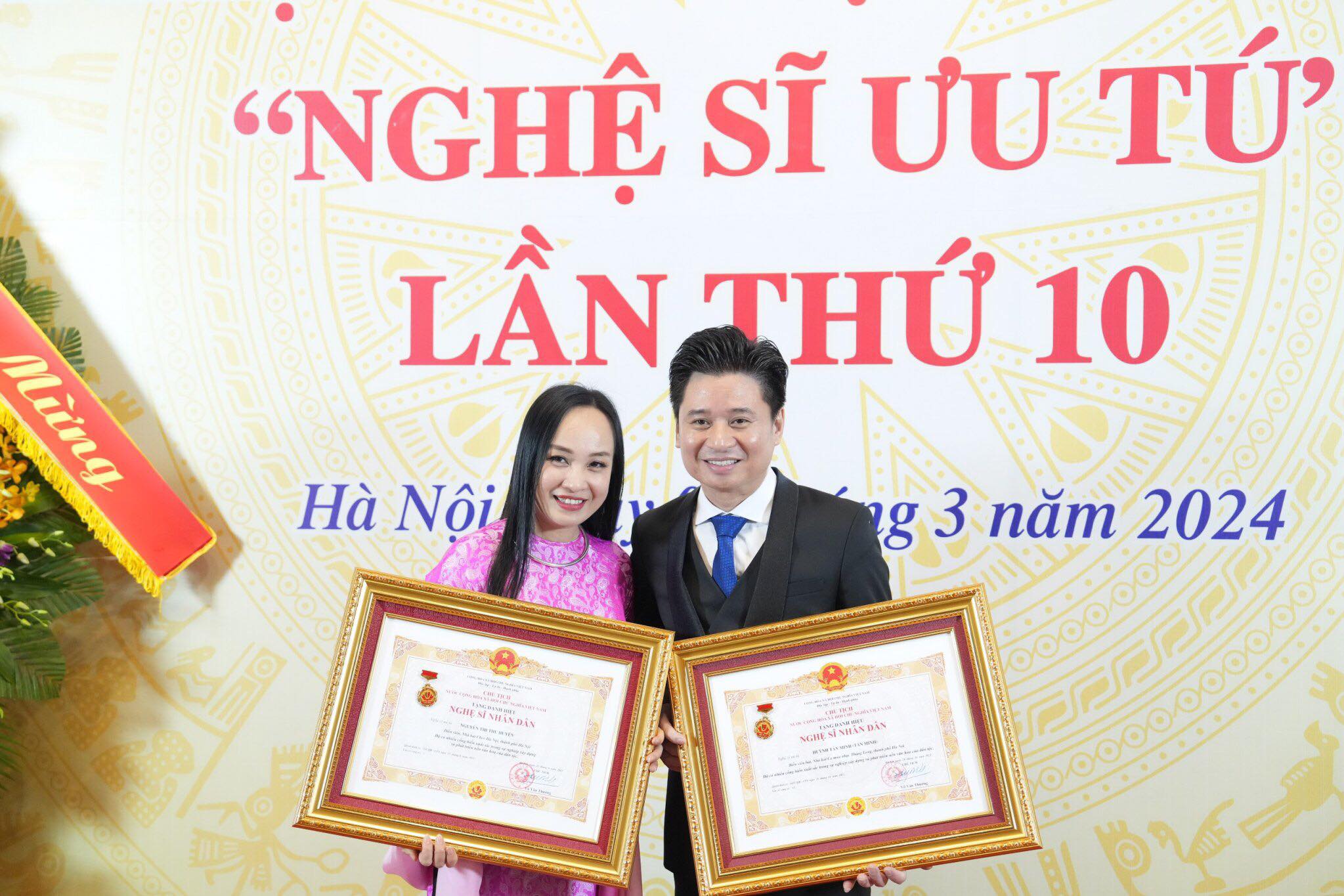 Tâm sự đặc biệt của Thu Huyền khi nhận danh hiệu NSND cùng Tấn Minh đúng 20 năm ngày cưới- Ảnh 3.