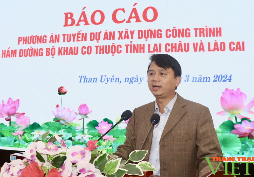 Tỉnh Lai Châu và Bộ Giao thông Vận tải bàn giải pháp xây dựng hầm đường bộ Khau Co- Ảnh 2.