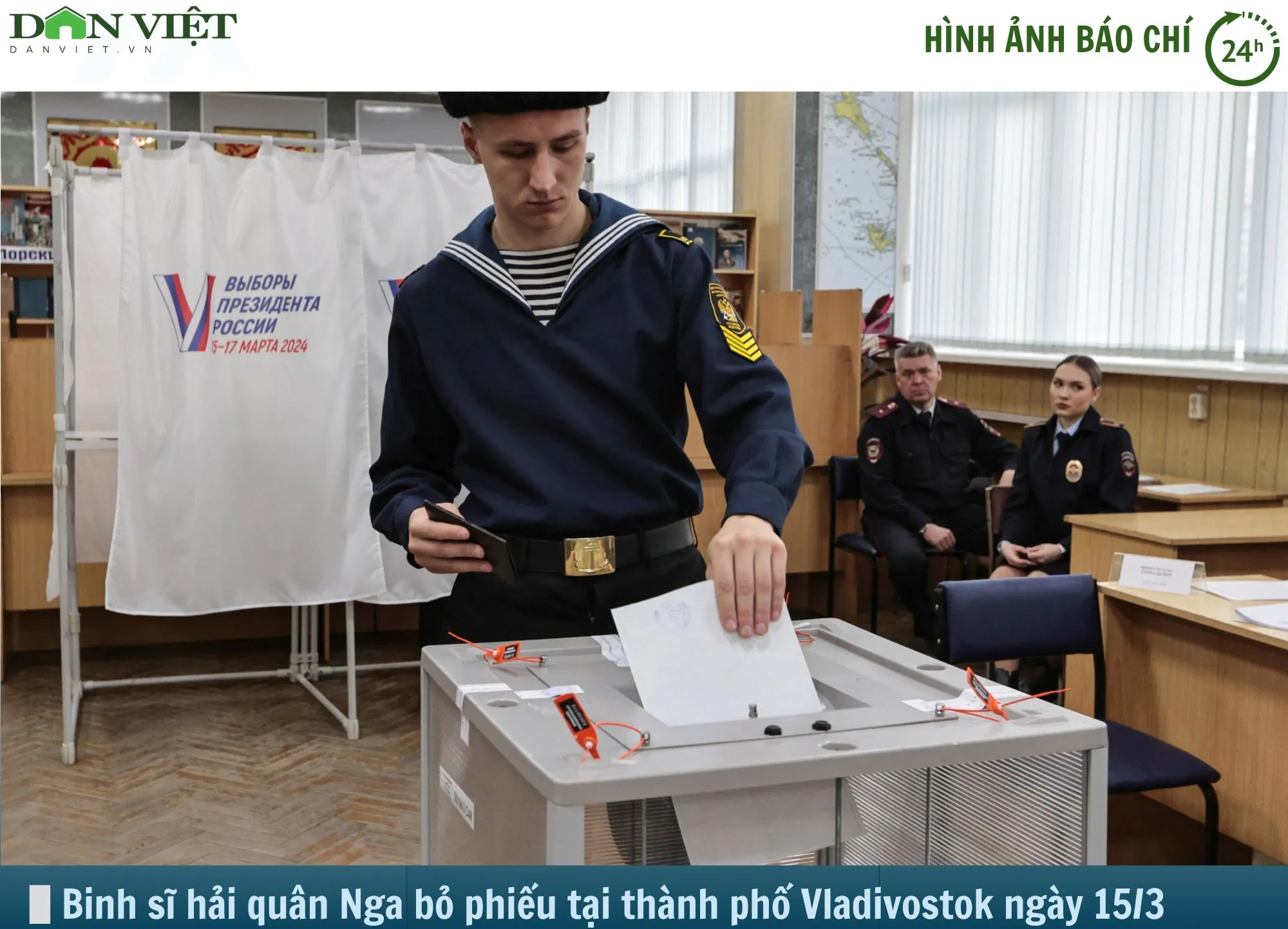 Hình ảnh báo chí 24h: Người Nga đi bầu Tổng thống- Ảnh 1.