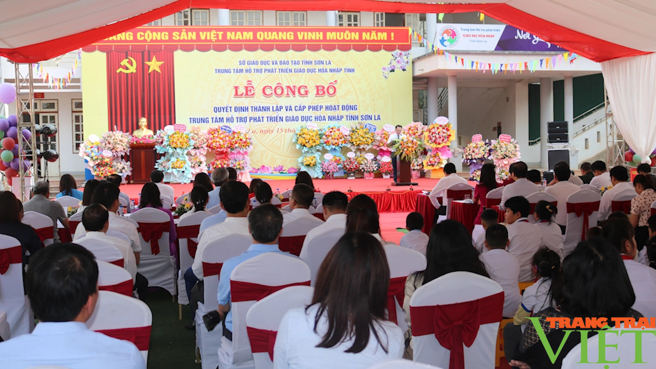 Trung tâm Hỗ trợ phát triển giáo dục hòa nhập tỉnh Sơn La đi vào hoạt động- Ảnh 1.