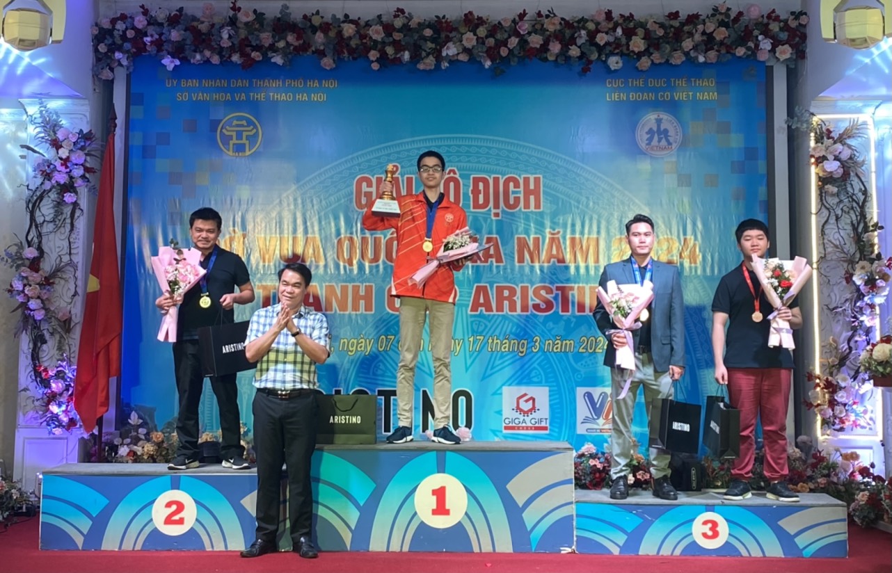 Kỳ thủ 15 tuổi của Hà Nội lên ngôi tại giải vô địch cờ vua quốc gia 2024- Ảnh 1.