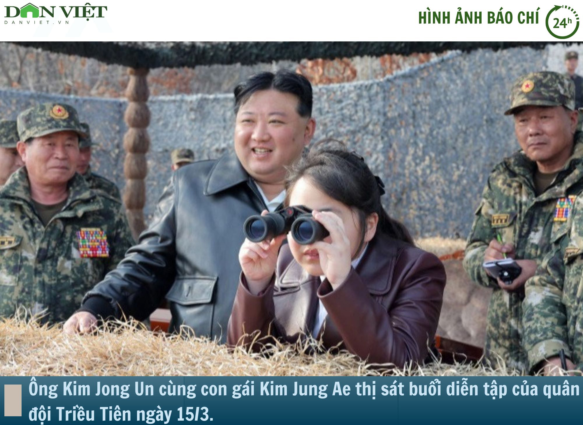 Hình ảnh báo chí 24h: Ông Kim Jong-un dẫn con gái 11 tuổi thị sát diễn tập trên không của quân đội Triều Tiên- Ảnh 1.