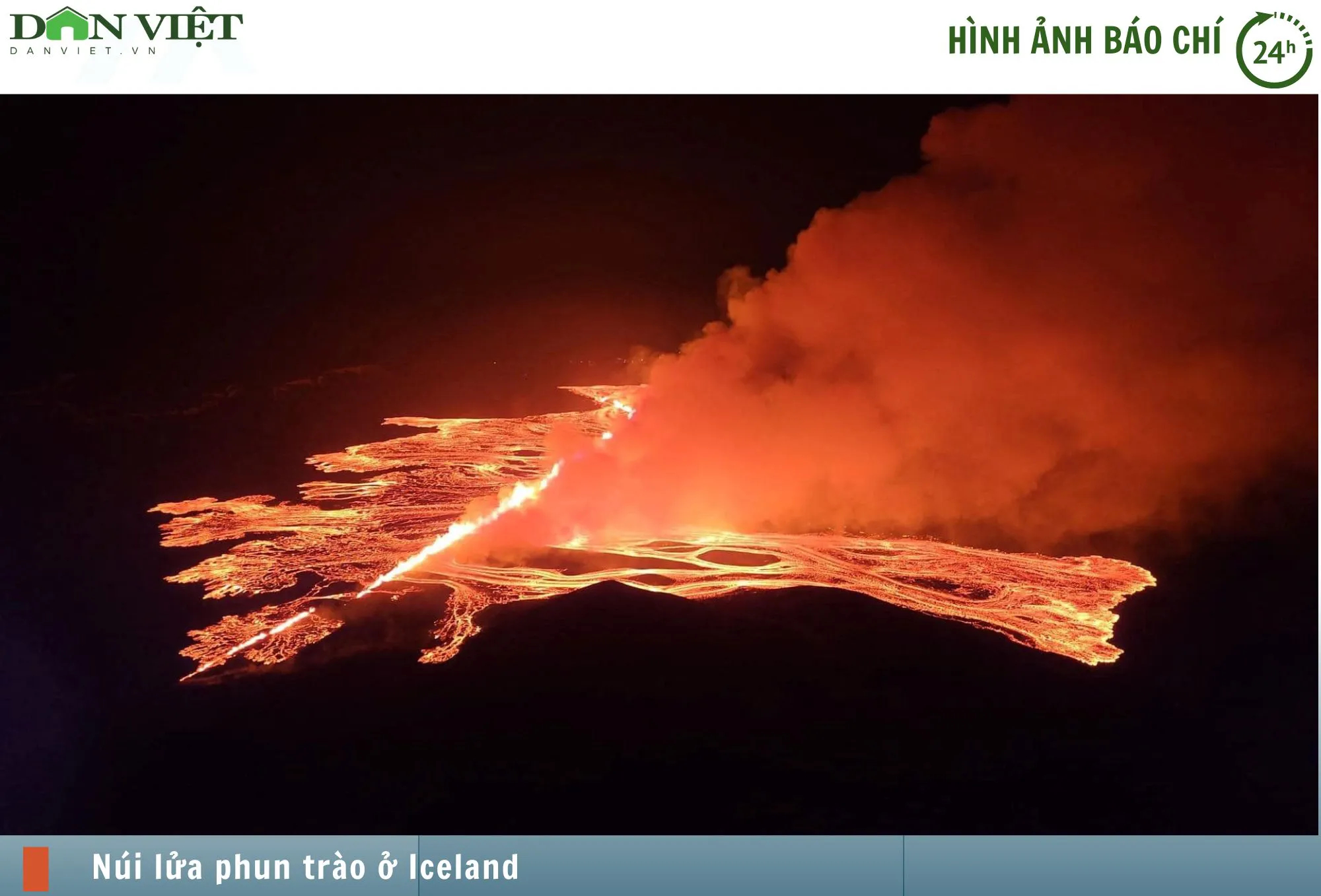 Hình ảnh báo chí 24h: "Bầu trời lửa" ở Iceland- Ảnh 1.