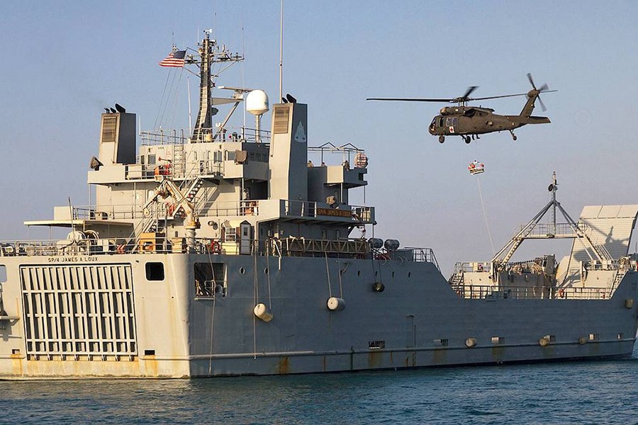 Cận cảnh tàu hỗ trợ hậu cần của lục quân Mỹ dựng bến nổi ở Gaza để đưa hàng viện trợ- Ảnh 14.