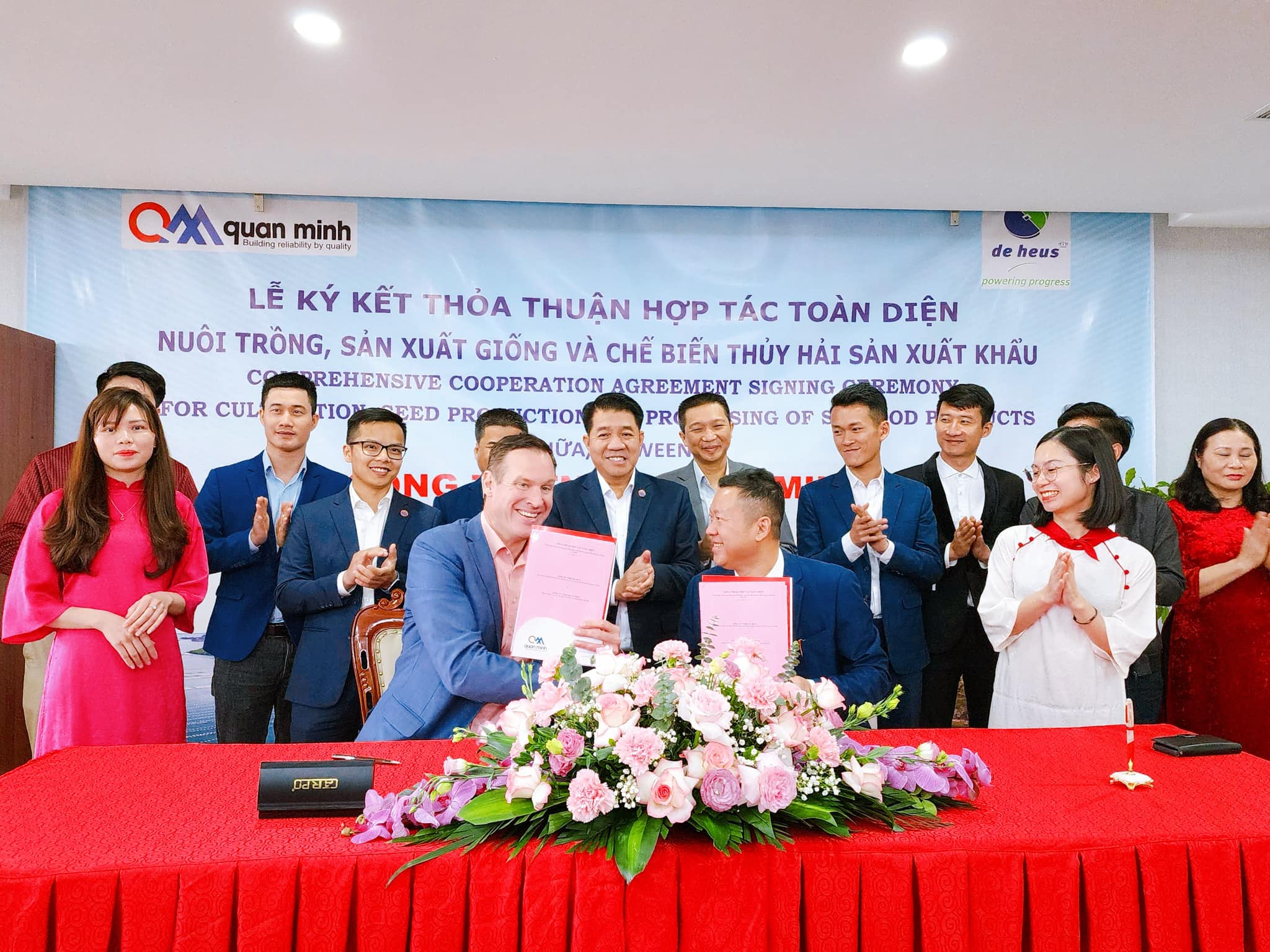 De Heus và Quan Minh ký hợp tác nuôi trồng thủy sản tại huyện đảo của Quảng Ninh, công suất 5-6 tỷ nhuyễn thể/năm- Ảnh 1.