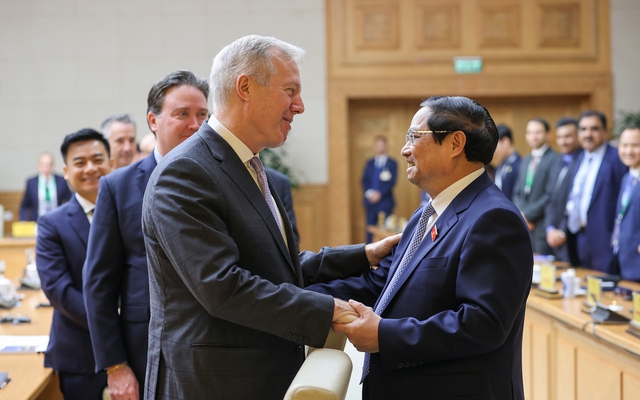 Thủ tướng đề nghị doanh nghiệp Mỹ ủng hộ đưa Việt Nam khỏi danh sách hạn chế xuất khẩu công nghệ cao