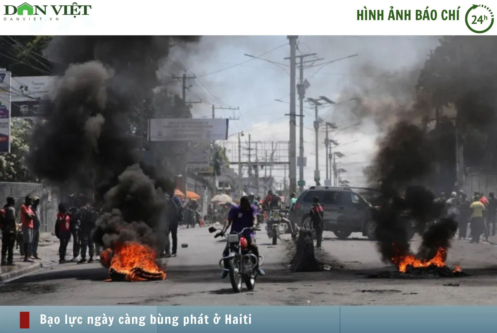 Hình ảnh báo chí 24h: Haiti vẫn chìm trong bạo lực, Mỹ khẩn cấp di tản công dân bằng trực thăng- Ảnh 1.