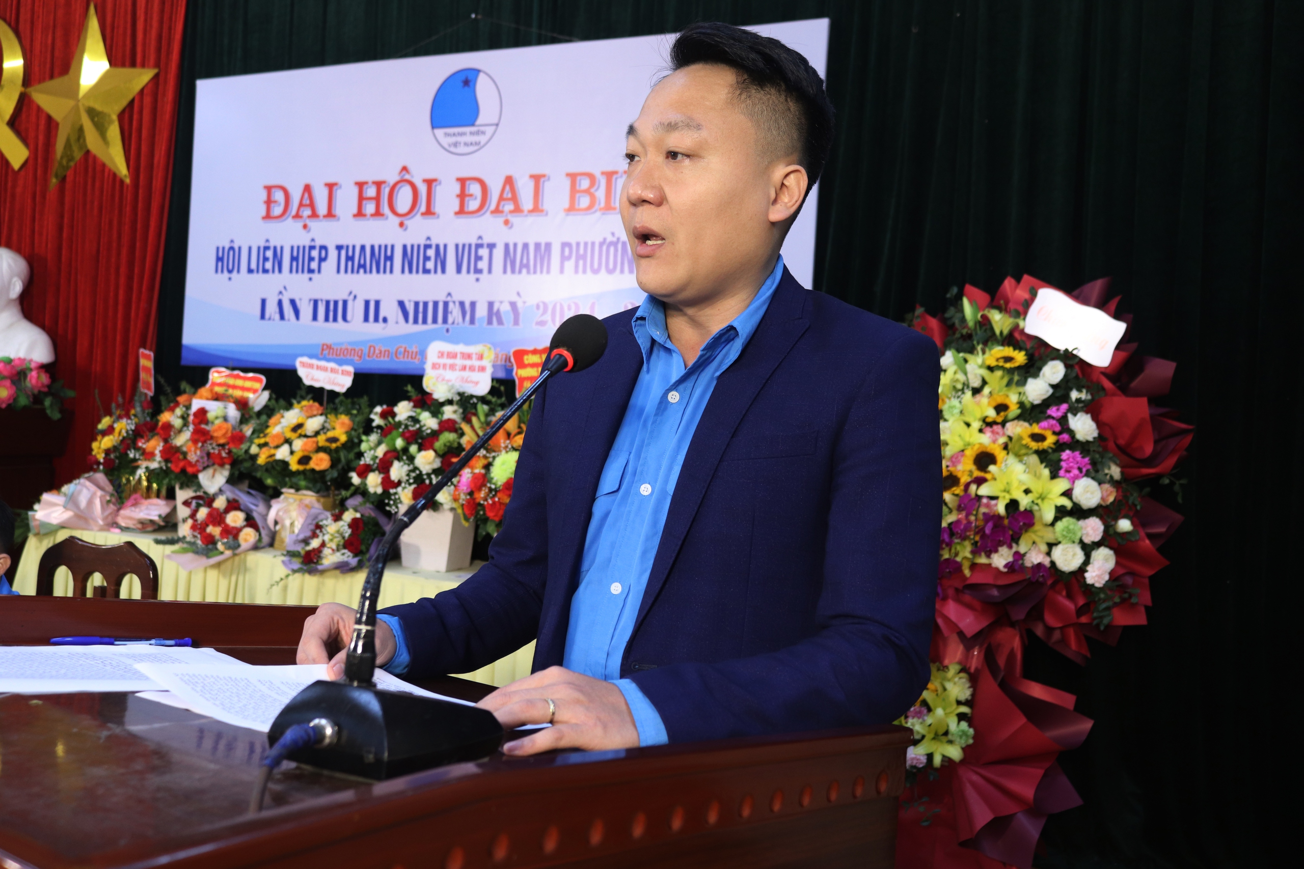Đại hội Đại biểu Hội Liên hiệp Thanh niên Việt Nam phường Dân Chủ lần thứ II, nhiệm kỳ 2024 - 2029- Ảnh 2.