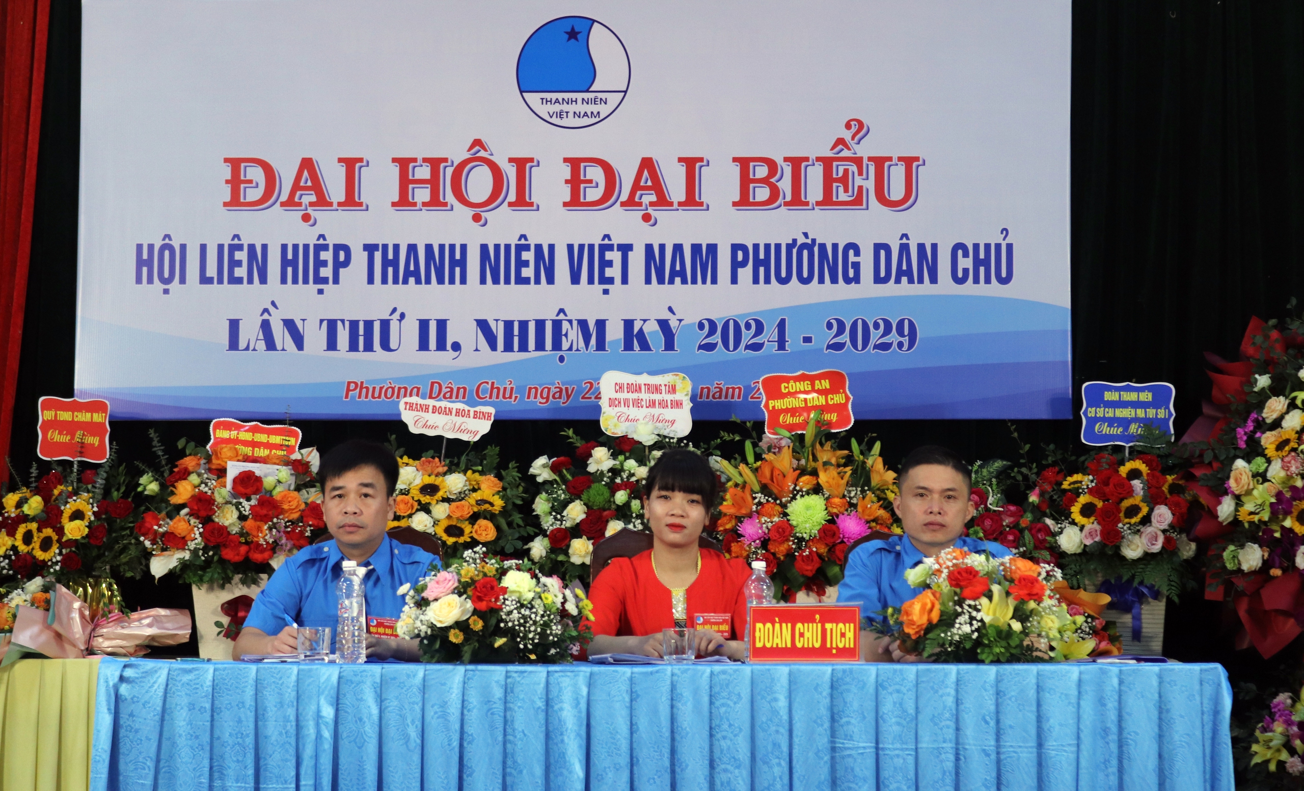 Đại hội Đại biểu Hội Liên hiệp Thanh niên Việt Nam phường Dân Chủ lần thứ II, nhiệm kỳ 2024 - 2029- Ảnh 1.