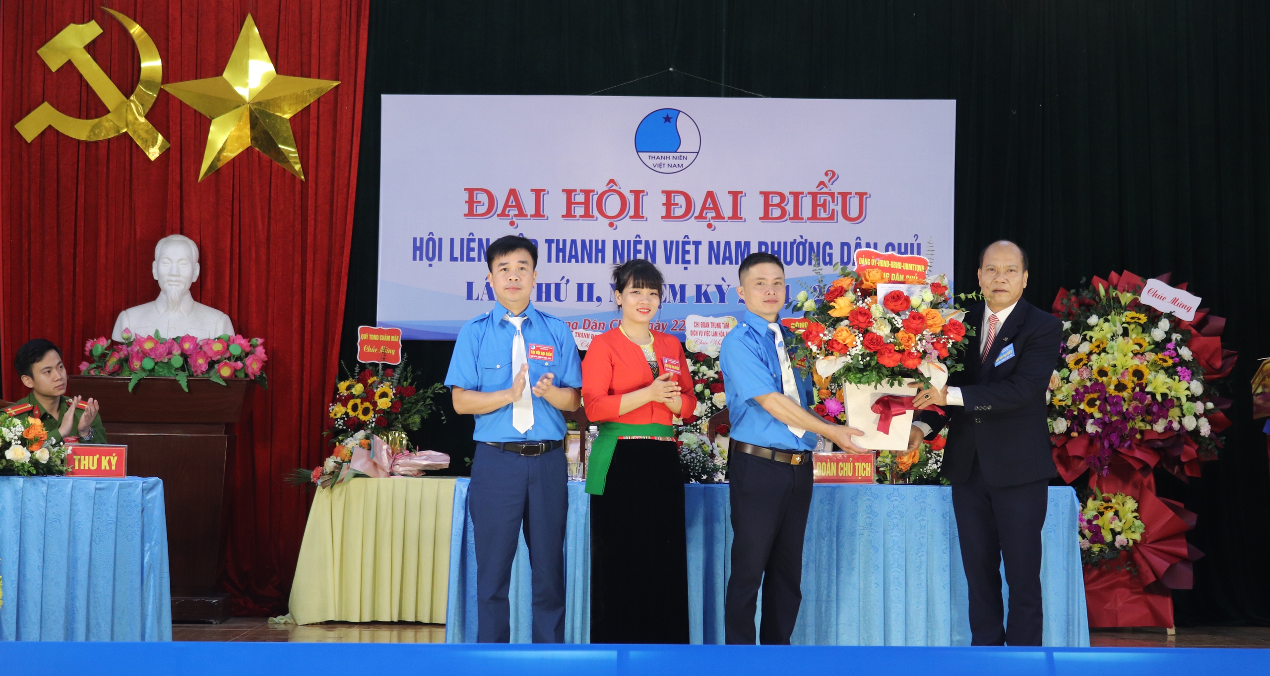 Đại hội Đại biểu Hội Liên hiệp Thanh niên Việt Nam phường Dân Chủ lần thứ II, nhiệm kỳ 2024 - 2029- Ảnh 4.