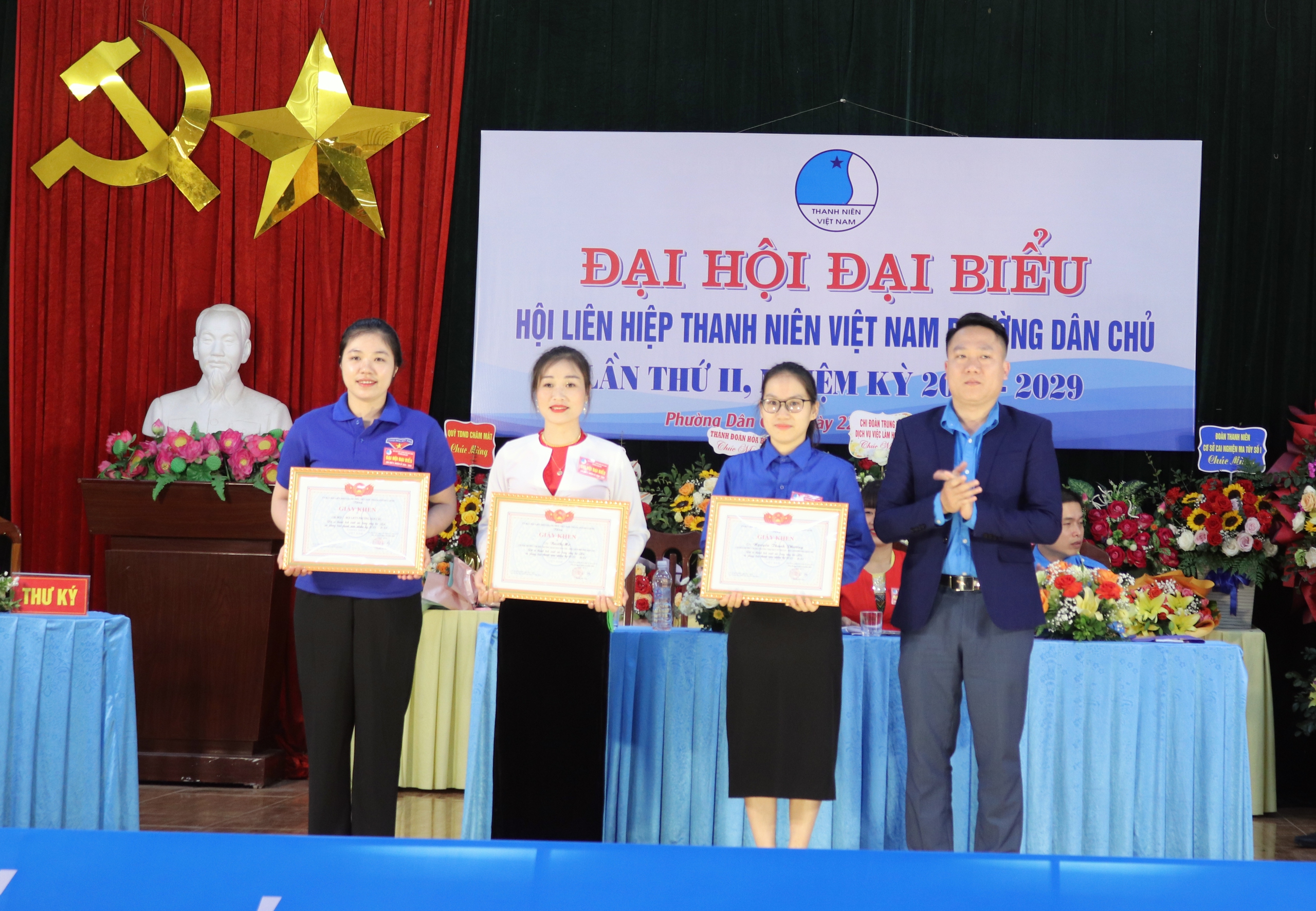 Đại hội Đại biểu Hội Liên hiệp Thanh niên Việt Nam phường Dân Chủ lần thứ II, nhiệm kỳ 2024 - 2029- Ảnh 7.