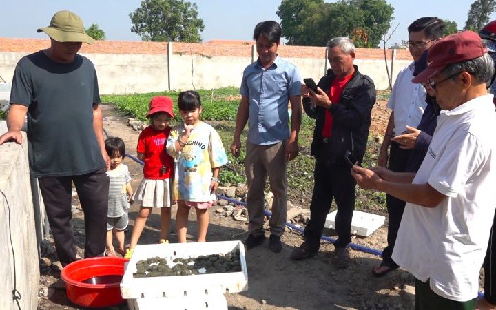 Ở một phường của Biên Hòa, tỉnh Đồng Nai, Hội Nông dân đang nuôi thử nghiệm 1.000 con đặc sản này