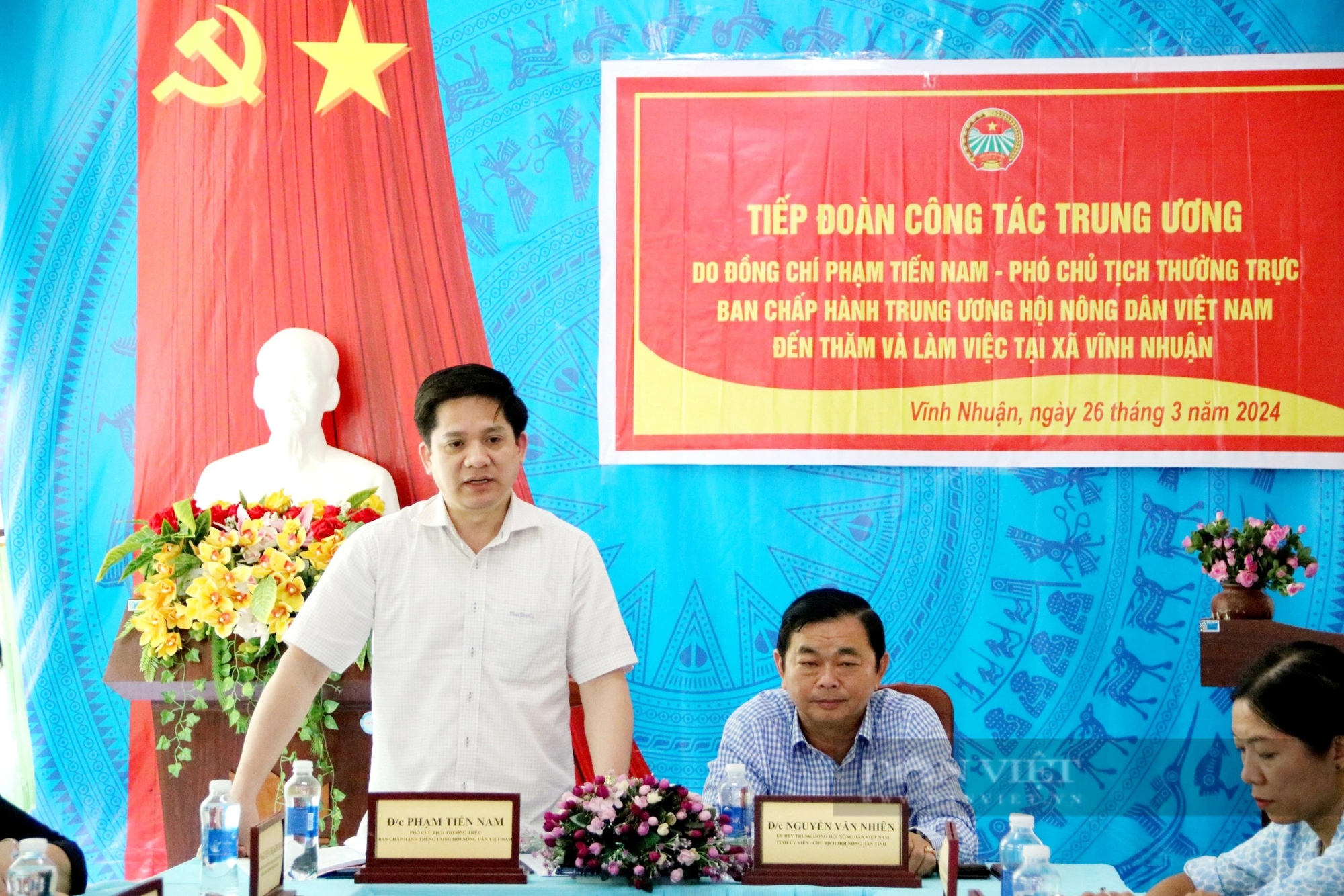Phó Chủ tịch T.Ư Hội Nông dân Việt Nam Phạm Tiến Nam kiểm tra hoạt động Quỹ Hỗ trợ nông dân tại An Giang- Ảnh 1.
