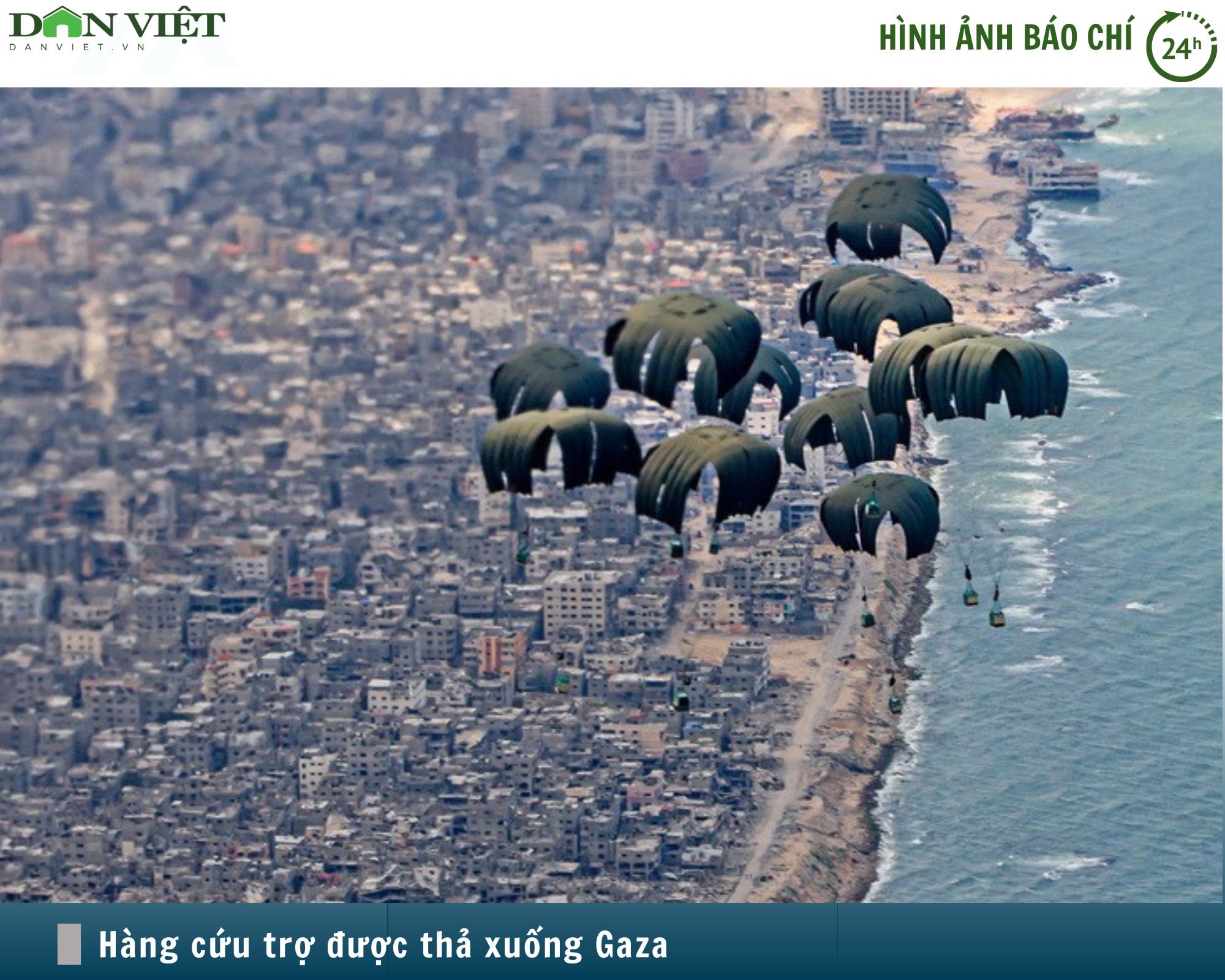 Hình ảnh báo chí 24h: Mỹ thả viện trợ xuống Gaza, 12 người chết đuối khi lấy hàng- Ảnh 1.
