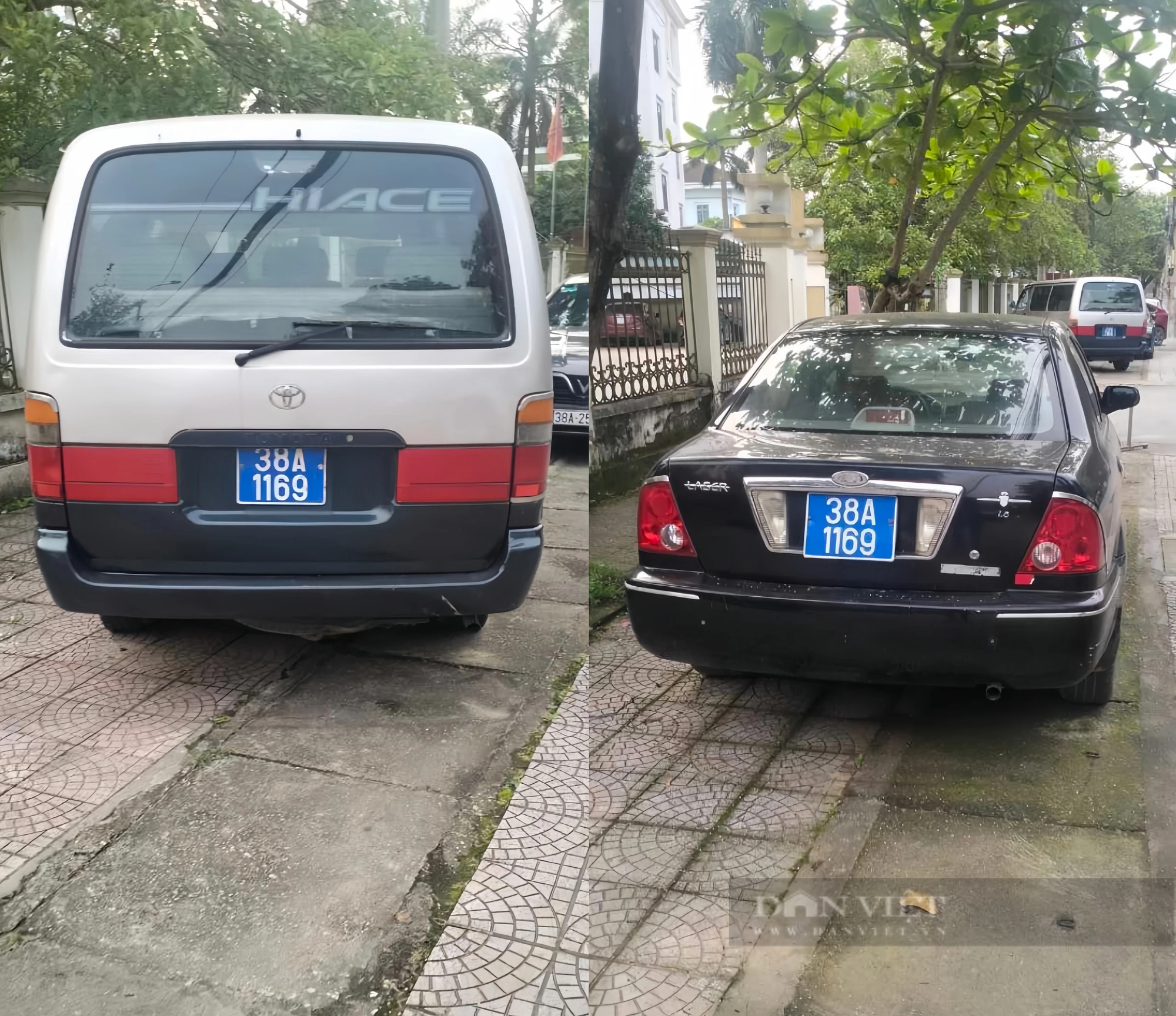 Hà Tĩnh: Xôn xao hình ảnh hai ô tô biển xanh giống nhau- Ảnh 1.