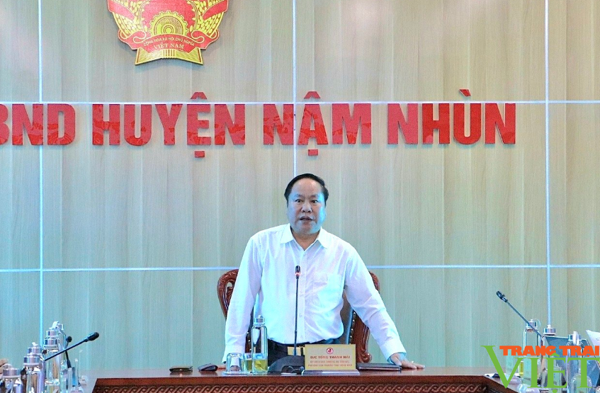 UBND tỉnh Lai Châu và huyện Nậm Nhùn bàn giải pháp triển khai thực hiện lĩnh vực văn hóa - xã hội- Ảnh 4.