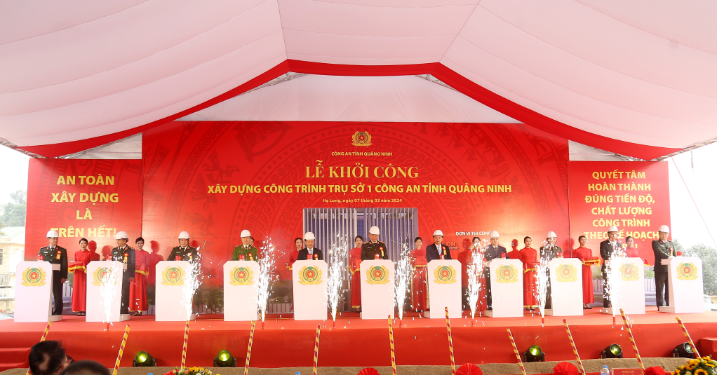 Đại tướng Tô Lâm dự khởi công trụ sở Công an tỉnh Quảng Ninh gần 800 tỷ đồng- Ảnh 3.