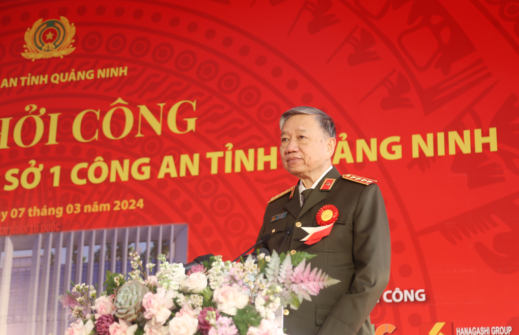 Đại tướng Tô Lâm dự khởi công trụ sở Công an tỉnh Quảng Ninh gần 800 tỷ đồng- Ảnh 1.