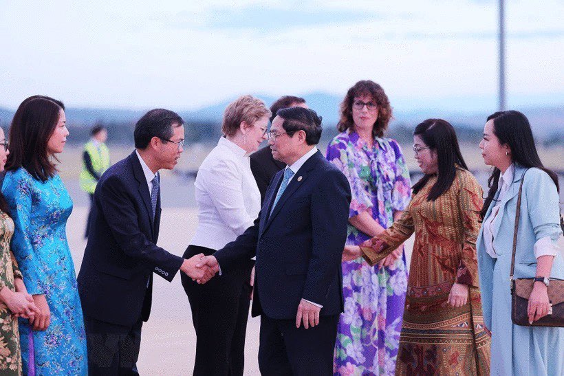 Thủ tướng Anthony Albanese chủ trì lễ đón Thủ tướng Phạm Minh Chính- Ảnh 1.