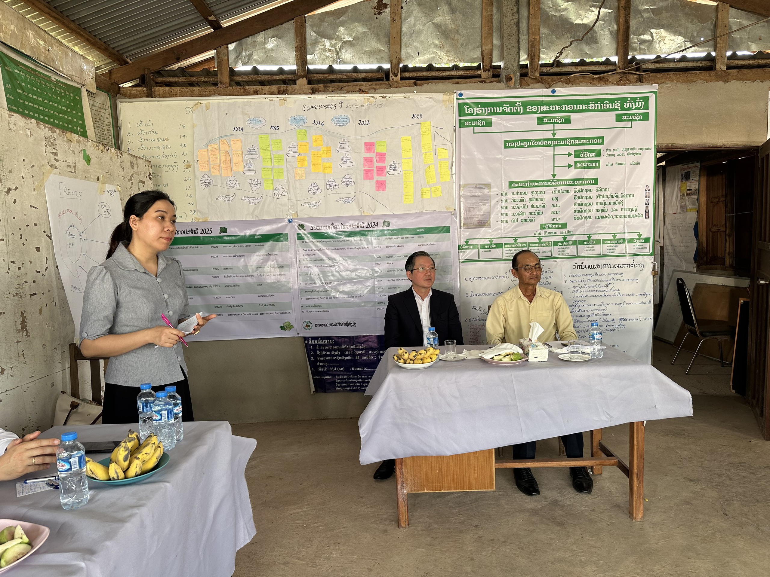 Chủ tịch Hội Nông dân Việt Nam Lương Quốc Đoàn thăm Hợp tác xã Nông nghiệp hữu cơ Thồng Mằng tại Lào- Ảnh 1.