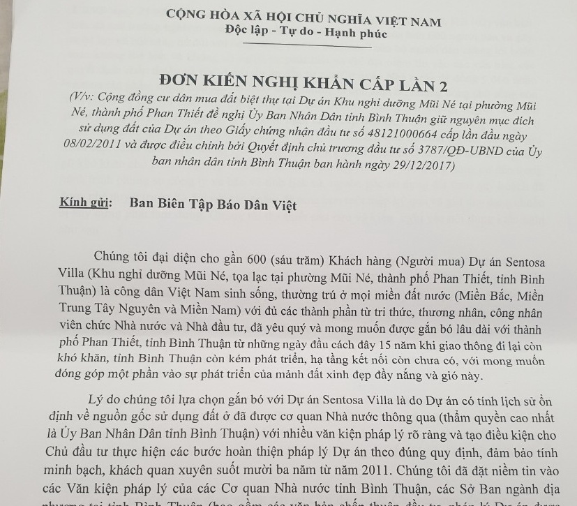 Tháo gỡ vụ đất ở lâu dài trong dự án Sentosa Mũi Né sau quyết định chuyển sang đất thương mại- Ảnh 3.