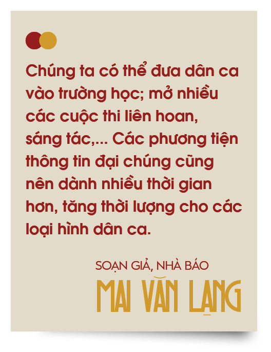Soạn giả, nhà báo Mai Văn Lạng: Một lúc nào đó, dân ca giống như nguồn sữa mát chữa lành các vết thương- Ảnh 10.