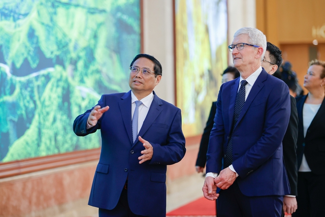 Thủ tướng Chính phủ đề nghị Tim Cook đưa doanh nghiệp Việt Nam vào sâu chuỗi giá trị của Apple- Ảnh 2.